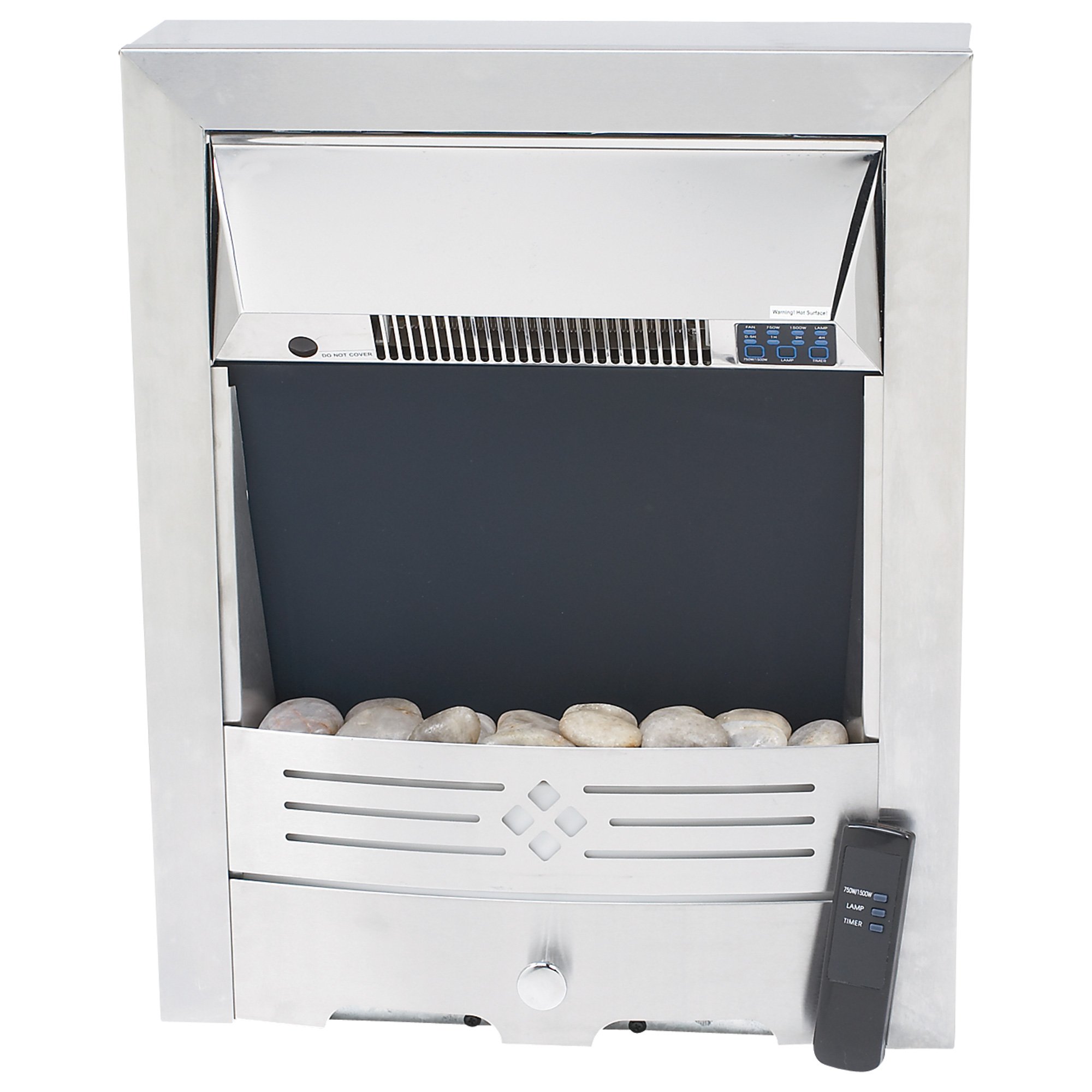 1500Watt Silver Electric Fireplace Northern Tool